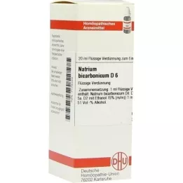 NATRIUM BICARBONICUM D 6 seyreltme, 20 ml