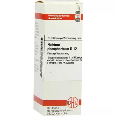 NATRIUM PHOSPHORICUM D 12 seyreltme, 20 ml