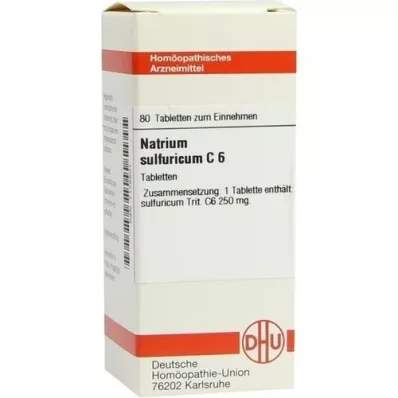NATRIUM SULFURICUM C 6 Tablet, 80 Kapsül
