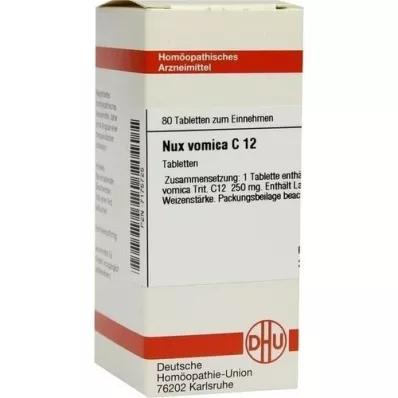 NUX VOMICA C 12 Tablet, 80 Kapsül