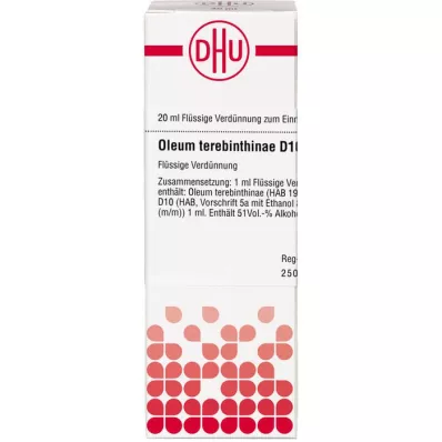 OLEUM TEREBINTHINAE D 10 seyreltme, 20 ml