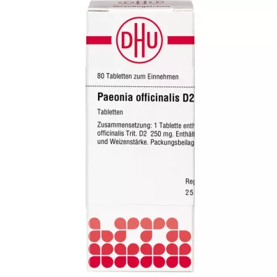 PAEONIA OFFICINALIS D 2 Tablet, 80 Kapsül
