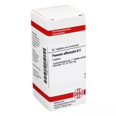 DHU Paeonia officinalis D 2 tablet, 80 adet DHU Paeonia officinalis D 2 tablet, 80 adet