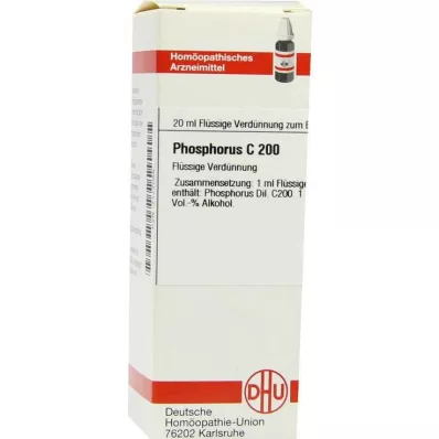 PHOSPHORUS C 200 seyreltme, 20 ml PHOSPHORUS C 200 seyreltme, 20 ml