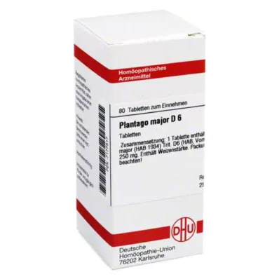 PLANTAGO MAJOR D 6 Tablet, 80 Kapsül