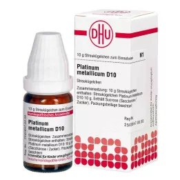 PLATINUM METALLICUM D 10 globül, 10 g