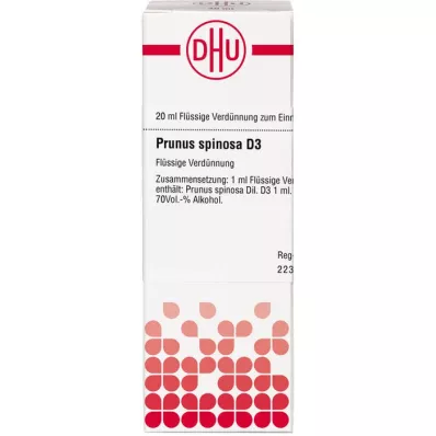 PRUNUS SPINOSA D 3 seyreltme, 20 ml