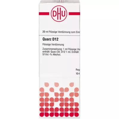 QUARZ D 12 seyreltme, 20 ml