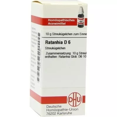 RATANHIA D 6 globül, 10 g