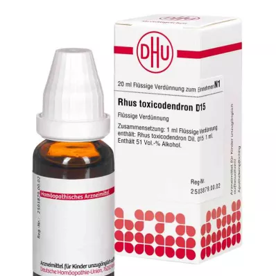 RHUS TOXICODENDRON D 15 seyreltme, 20 ml