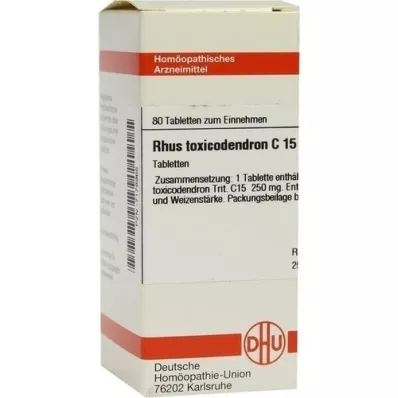 RHUS TOXICODENDRON C 15 Tablet, 80 adet