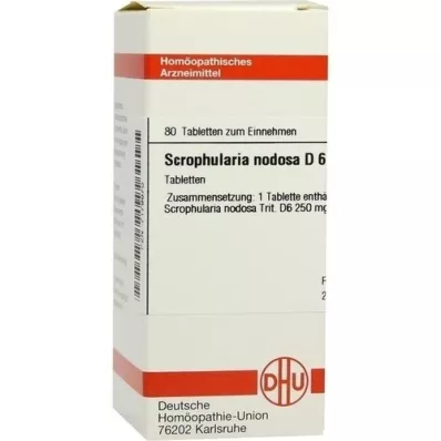 SCROPHULARIA NODOSA D 6 Tablet, 80 Kapsül