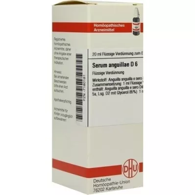 SERUM ANGUILLAE D 6 seyreltme, 20 ml