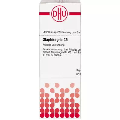 STAPHISAGRIA C 6 seyreltme, 20 ml