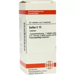 SULFUR C 12 Tablet, 80 Kapsül