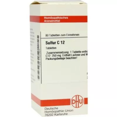 SULFUR C 12 Tablet, 80 Kapsül