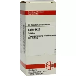 SULFUR D 20 Tablet, 80 Kapsül