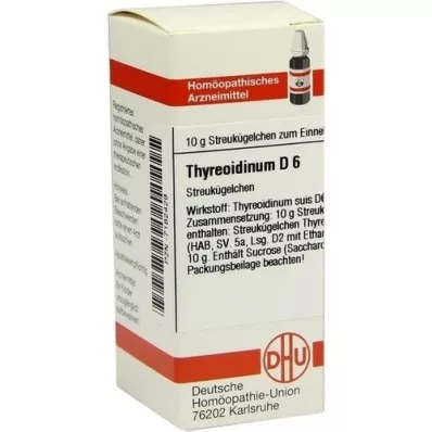 THYREOIDINUM D 6 globül, 10 g