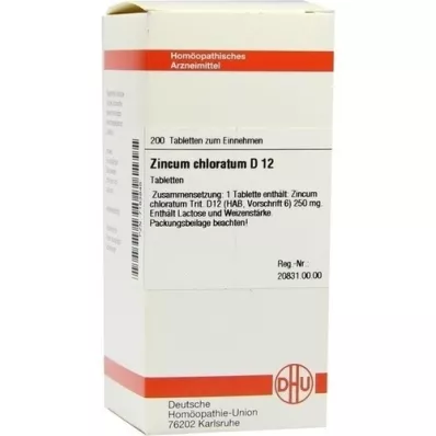 ZINCUM CHLORATUM D 12 Tablet, 200 Kapsül