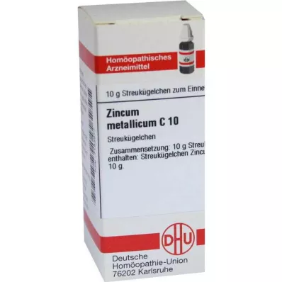 DHU Zincum metalikum C 10 kürecik, 10 g