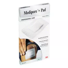 MEDIPORE+Pad 3M 10x20cm 3570NP plasterler, 5 adet