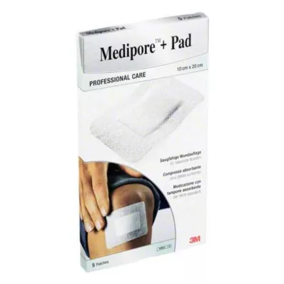MEDIPORE+Pad 3M 10x20cm 3570NP plasterler, 5 adet