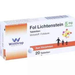 FOL Lichtenstein 5 mg tabletler, 20 adet