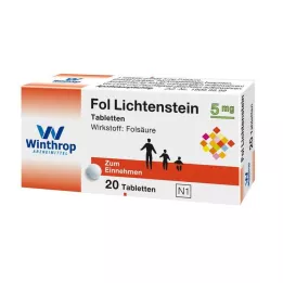 Fol Lichtenstein 5 mg tablet, 20 adet