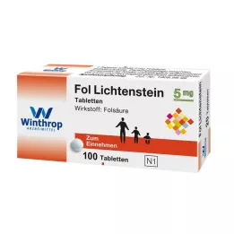 Fol Lichtenstein 5 mg tablet, 100 adet