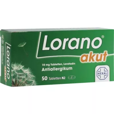 LORANO akut tabletler, 50 adet