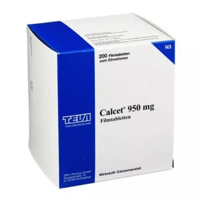 CALCET 950 mg film kaplı tabletler, 200 adet