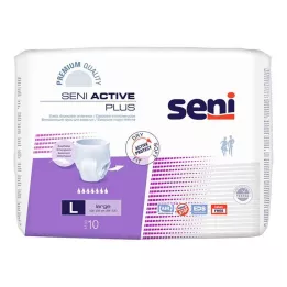 SENI Active Plus inkontinans külotu tek kullanımlık L, 10 adet