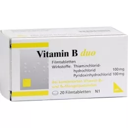 VITAMIN B DUO Film kaplı tabletler, 20 adet