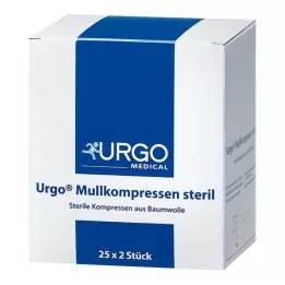 URGO MULLKOMPRESSEN 10x10 cm steril, 25X2 adet