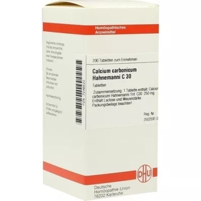 CALCIUM CARBONICUM Hahnemanni C 30 Tablet, 200 Kapsül