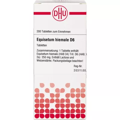 EQUISETUM HIEMALE D 6 Tablet, 200 Kapsül