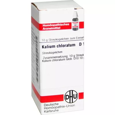 KALIUM CHLORATUM D 10 globül, 10 g KALIUM CHLORATUM D 10 globül, 10 g