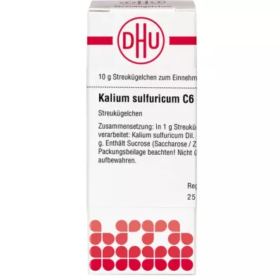 KALIUM SULFURICUM C 6 globül, 10 g