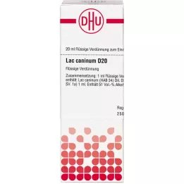 LAC CANINUM D 20 seyreltme, 20 ml