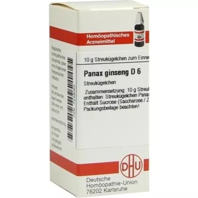 PANAX GINSENG D 6 globül, 10 g