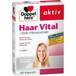 DOPPELHERZ Hair Vital+Zinc+Brain Extract Kapsül, 60 Kapsül