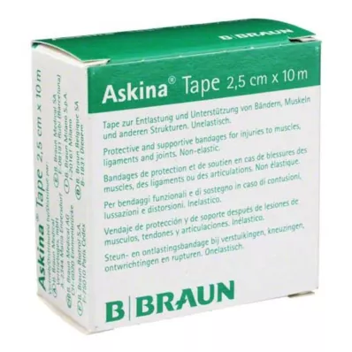 Askina Bant Sıva 10mx2.5cm beyaz elastik, 1 adet Askina Bant Sıva 10mx2.5cm beyaz elastik, 1 adet