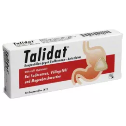 TALIDAT Mide ekşimesine karşı çiğnenebilir pastiller, 20 adet