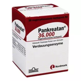 PANKREATAN 36.000 gastro-dirençli sert kapsül, 50 adet