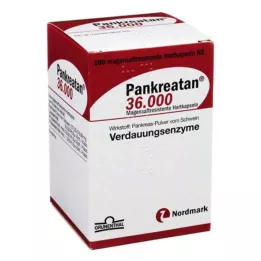 Pankreatan 36.000 mide-dirençli kapsül, 100 parça