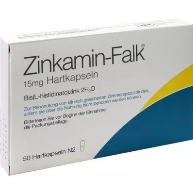 ZINKAMIN Falk 15 mg sert kapsül, 50 adet