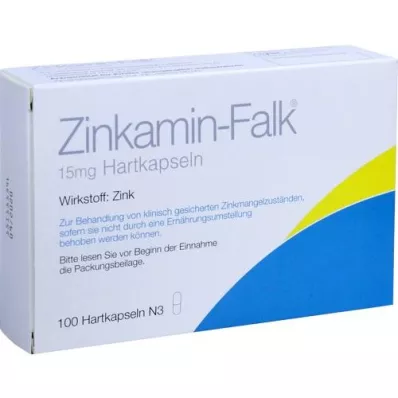 ZINKAMIN Falk 15 mg sert kapsül, 100 adet