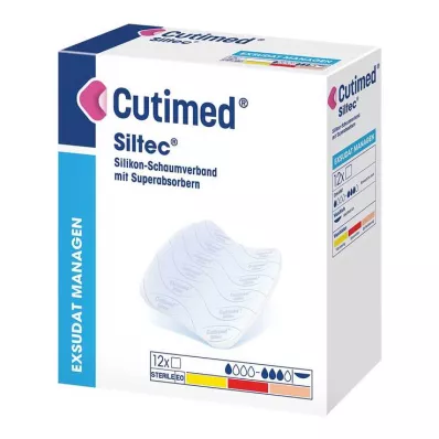 Cutimed Siltec köpük yara örtüsü 5x6 cm hafif yapışkanlı, 12 adet