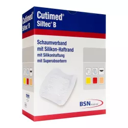 CUTIMED Siltec B köpük sargı 7,5x7,5 cm yapışkanlı, 12 adet