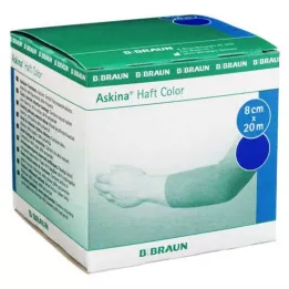 ASKINA Yapışkan bandaj rengi 8 cmx20 m mavi, 1 adet